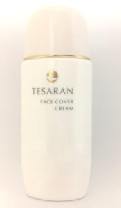 テサランフェイスのボトルはシンプルで顔汗用のクリームとはわかりにくくなっている